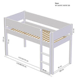 Bed ladder with 51cm legs for medium-high bed
