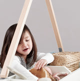 Wooden stand made of solid beech wood