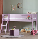 Borr half-height children's bed with climbing wall