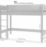 Open bunk bed for medium-high bed - Antlia