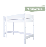 Ash high bed for children - Anthracite - 2 - 90*160cm