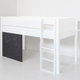 Dea half-high children's bed with blackboard