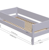 Odin children's bed with bed rail