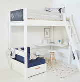 Grete High bed with sloping ladder