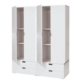 Children's wardrobe combination of chests of drawers and cabinets