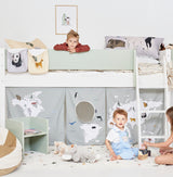 Mari half-height children's bed with sloping ladder