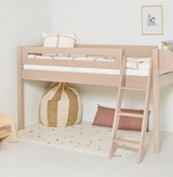 Mari half-height children's bed with sloping ladder