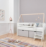 Nanna children's bed with high drawers
