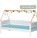 Saga children's bed with beech bed frame