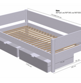 Sif children's bed with drawers