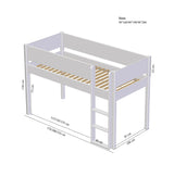 Open bunk bed for semi-high bed - Cassiopeia