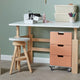 Adjustable desk with beech frame 