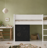 Dea half-high children's bed with blackboard