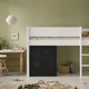Dea half-high children's bed with blackboard