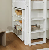 Corner shelf with 2 shelves