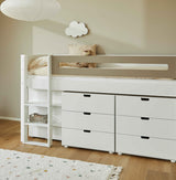 Bed ladder with 51cm legs for medium-high bed