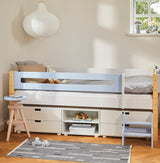 Ariel children's bed with drawers and shelf
