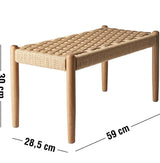 Children's bench in solid oak