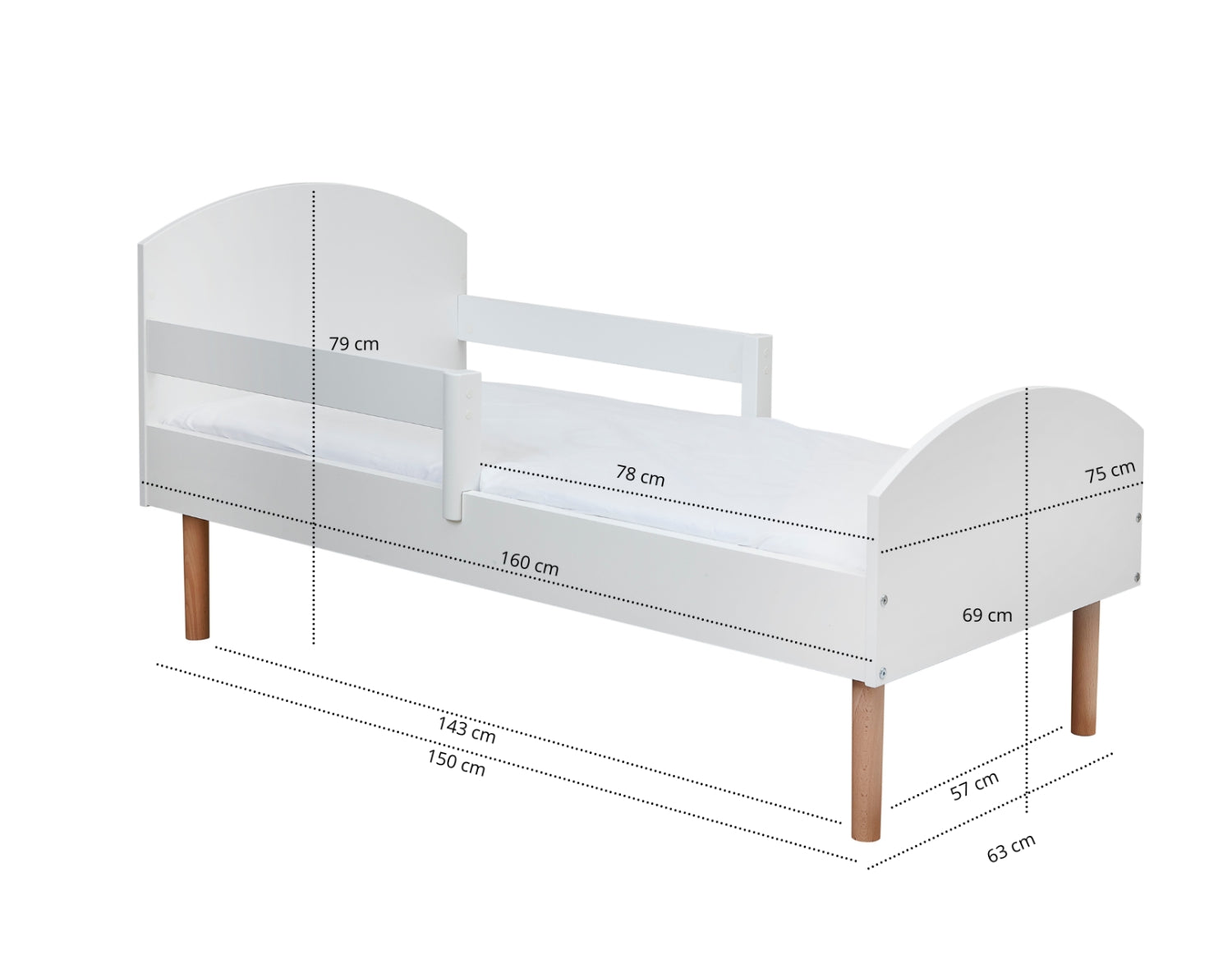Retro junior seng (70X160cm)