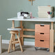Adjustable desk with beech frame 
