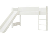 Huxie white mid-height bed with option for colored safety rail, Argos