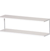 Köp bilden - Gefion högsäng med himmelsblått skrivbord och hyllor