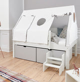 Nanna children's bed with high drawers
