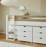 Arn mid-height bed with extra storage