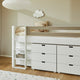 Arn mid-height bed with extra storage