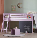 Borr half-height children's bed with climbing wall