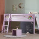 Borr half-height children's bed with climbing wall