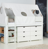 Arn mid-height bed with extra storage