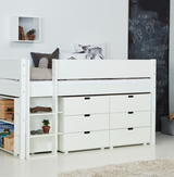 Arn half-height bed with extra storage - Height Bed with extra storage - Dusty rose - 25