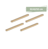 4 solid natural beech strips for shelves, cabinets and wardrobes