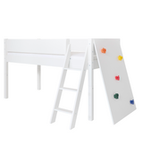 Borr half-height children's bed with climbing wall