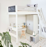 Writing board for high bed