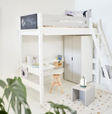 Grete High bed with sloping ladder