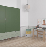 Children's wardrobe combination of chests of drawers and cabinets