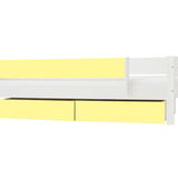 Huxie white children’s bed – with the option of a coloured safety rail