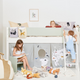 Mari half-height children's bed with sloping ladder