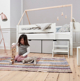 High bed drawers 160cm