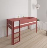 Frej mid-height bed-90*200cm-Rusty red - 35