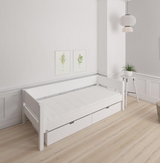 Sif children's bed with drawers - 90*160cm - Snow white - 11