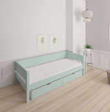 Sif children's bed with drawers - 90*160cm - Azur mint - 22