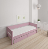 Sif children's bed with drawers - 90*160cm - Dusty rose - 25