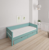 Sif children's bed with drawers - 90*160cm - Mint blue - 42
