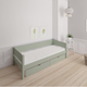 Sif children's bed with drawers - 90*200cm - Light green - 54