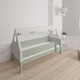 Fulla children's house bed with beech frame and cotton canopy - 90*160cm - Light green - 54