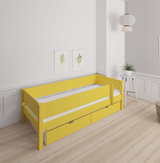 Mimer children's bed with sideboard and drawers - 90*160cm - Curry yellow - 43