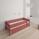 Mimer children's bed with sideboard and drawers - 90*200cm - Rusty red - 35